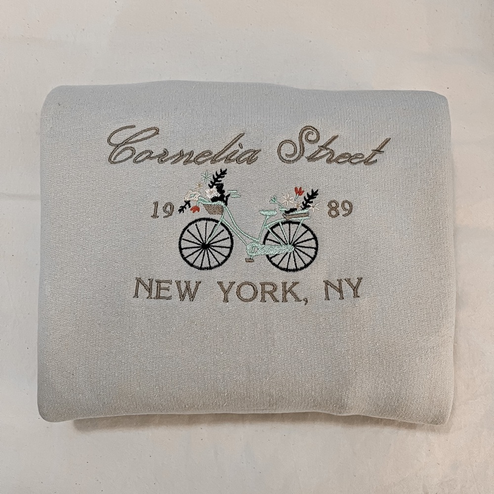 Cornelia Street Taylor Swift Embroidered Crewneck Sweatshirt